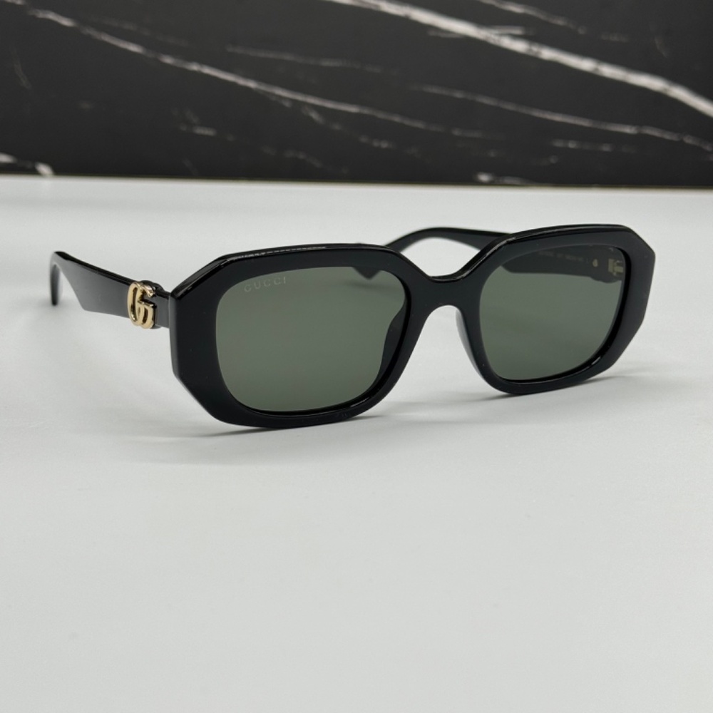 NEW GG1535S 001 GUCCI BLACK GREY GEOMETRIC WOMEN SUNGLASSES GUCCI - Picture 5 of 12